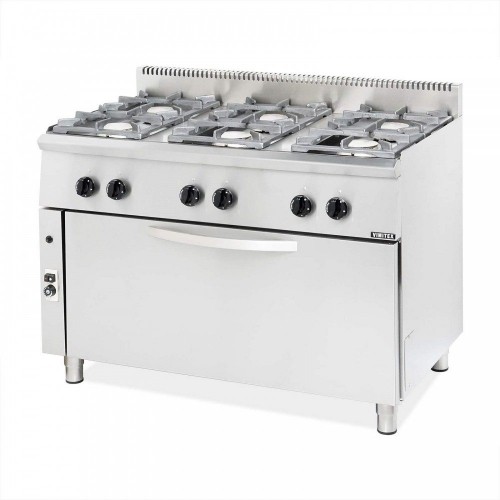 Κουζίνα αερίου με 6 εστίες και φούρνο VIMITEX 206STVL