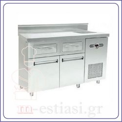 Ερμάριο καφέ 135x60x87cm επιδαπέδιο (ποστο) - ψυγείο πάγκος INOXDOBROS PSCAF13560