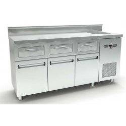 Ερμάριο καφέ 180x60x87cm επιδαπέδιο -ψυγείο πάγκος INOXDOBROS PSCAF180610.3SIR Ερμάριο καφέ 180x60x87cm επιδαπέδιο -ψυγείο πάγκος INOXDOBROS PSCAF180610.3SIR