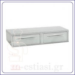 Ερμάριο καφέ 84x47x17cm επιτραπέζιο (συρτάρι) INOXDOBROS ER/KAFE