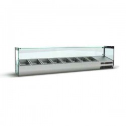 Επιτραπέζια βιτρίνα πίτσας 100εκ INOXDOBROS VRP.100.SQ/4GN
