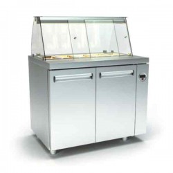 Ψυγείο σαλατών 105x60x126 με 2 πόρτες GN  χωρίς ψυκτική μηχανή INOXDOBROS PSM10560.1SALAD