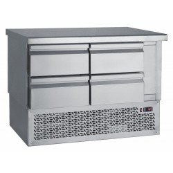 Ψυγείο Πάγκος 110x70x85cm Συντήρηση Με 4 Συρτάρια GN Και Μηχανή Κάτω BAMBASfrost PS110