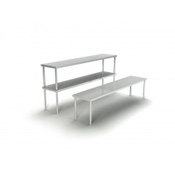 Μονό επιτοίχιο ράφι 160x35x39cm INOXDOBROS RAFI.M.160