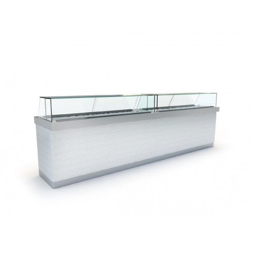 Θερμαινόμενη βιτρίνα 116εκ σειρά Corian line display extra clear INOXDOBROS PSM11680CE