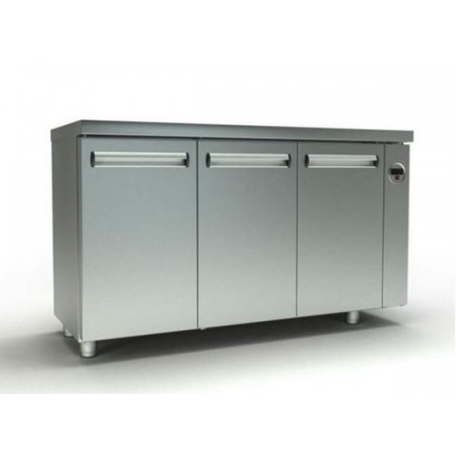 Ψυγείο Πάγκος κατάψυξης 150x70x87 με 3 πόρτες GN χωρίς ψυκτική μηχανή INOXDOBROS PSK15070