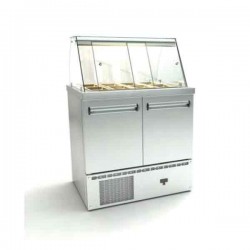 Ψυγείο σαλατών 90x70x126 με 2 πόρτες GN  INOXDOBROS PSM9070DM