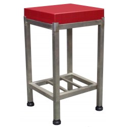 Πάγκος Ανοξείδωτος 50x40x90cm με πλάκα πολυαιθυλενίου TRS 000 Π77