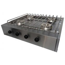 Φλόγιστρο αερίου με inox σχάρα με 4 καυστήρες VRINOX KALLISTI 4 ECO