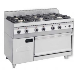 Κουζίνα υγραερίου με 6 καυστήρες και  φούρνο NORTH F GAS E600 Κουζίνα υγραερίου με 6 καυστήρες και  φούρνο NORTH F GAS E600